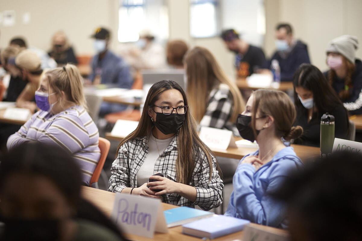 students in class