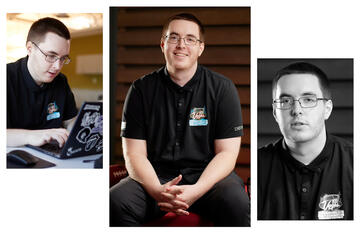Tryptic Portrait of Eric Eierman Tryptic Portrait of Eric Eierman