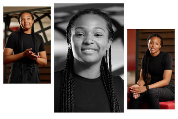 Tryptic Portrait of Alyssa Brown Tryptic Portrait of Alyssa Brown