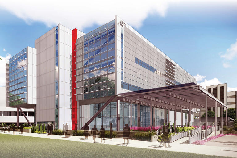 rendering of engineering building