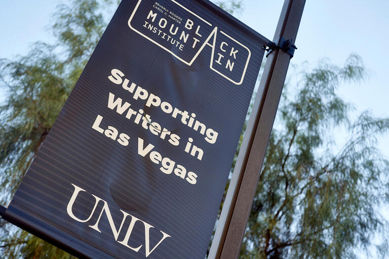Black Mountain Institute banner closeup